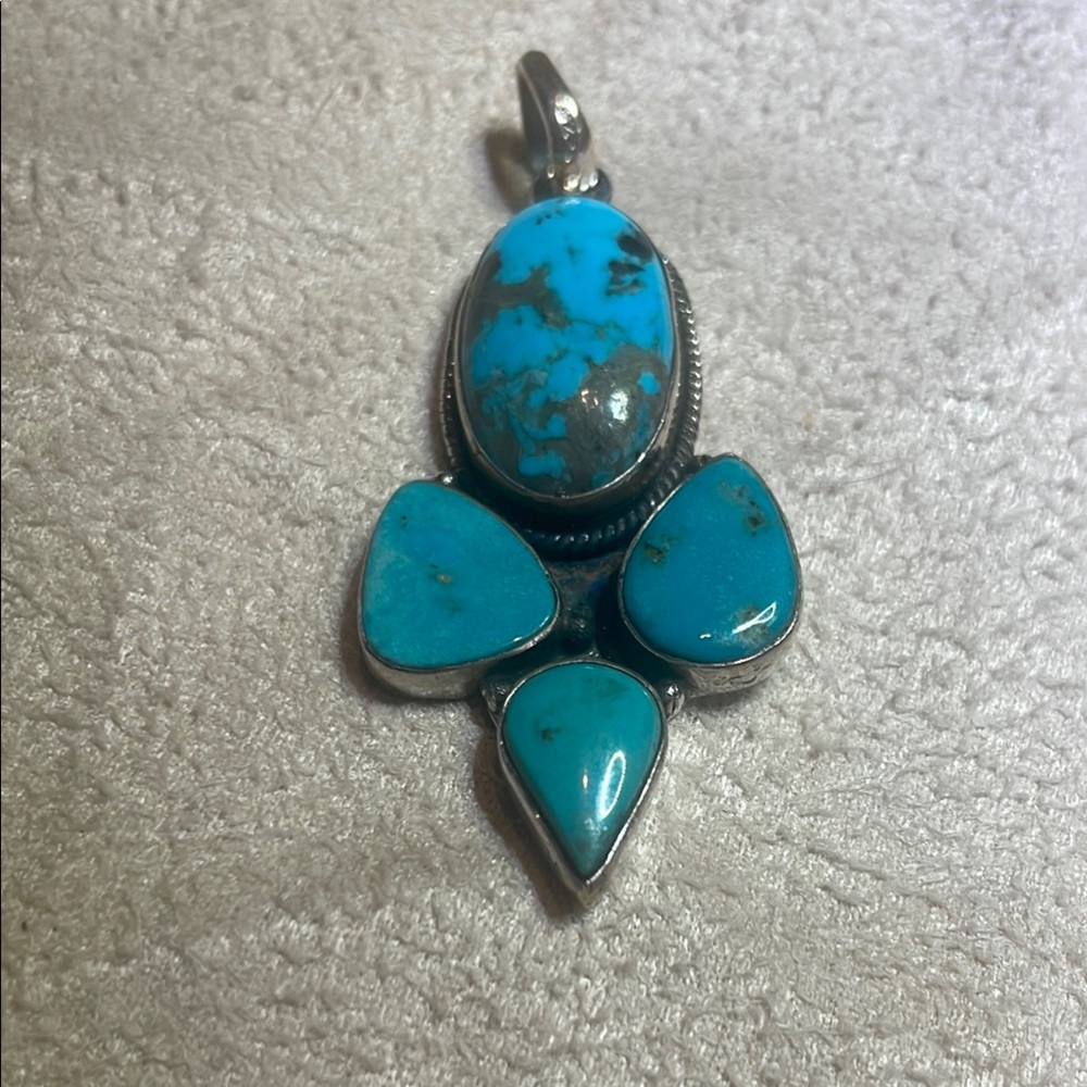 Turquoise Silver Pendant